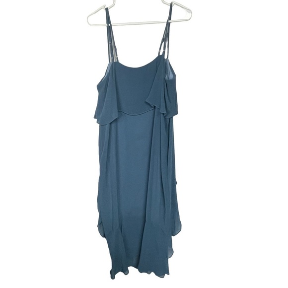 Gianni Bini Blue Strappy Layered Maxi Dress Large NWT - Picture 3 of 7